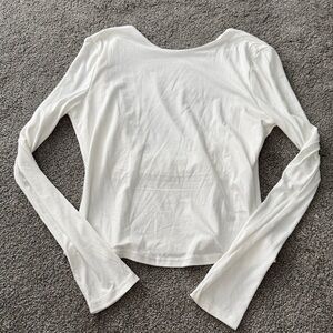 Elegant White Long Sleeve Top